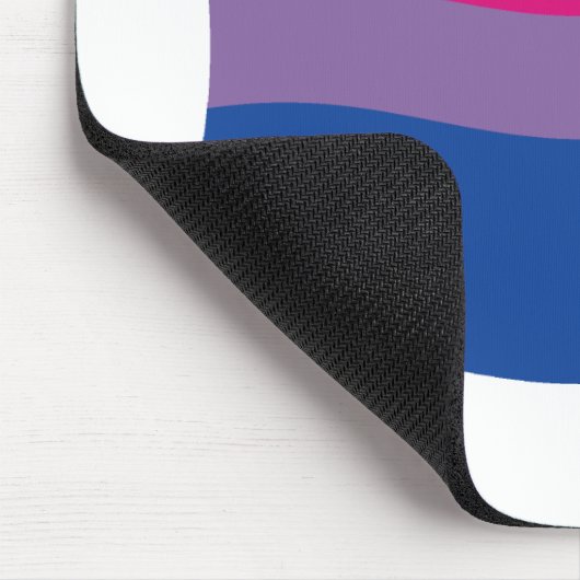 Bisexual Pride Flag Mousepad Muismat (Hoek)