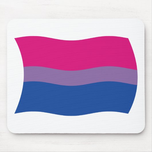 Bisexual Pride Flag Mousepad Muismat (Voorkant)
