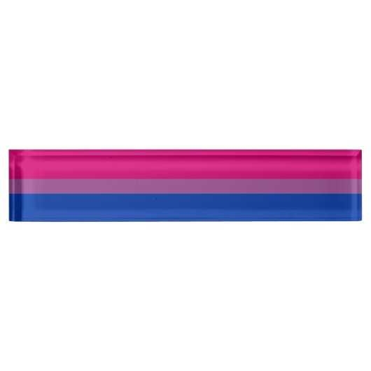 Bisexual Pride Flag Naambordje (Voorkant)