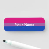 Bisexual Pride Flag Naamplaatje (In situ)