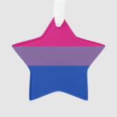 Bisexual Pride Flag Ornament (achterkant)