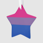 Bisexual Pride Flag Ornament (voorkant)