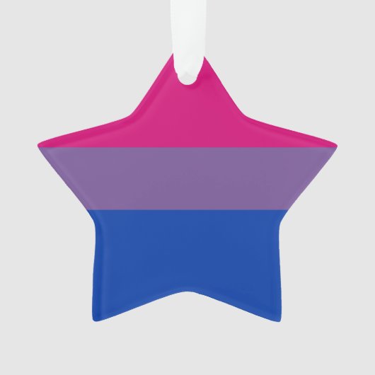 Bisexual Pride Flag Ornament (voorkant)