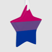 Bisexual Pride Flag Ornament (voorkant)