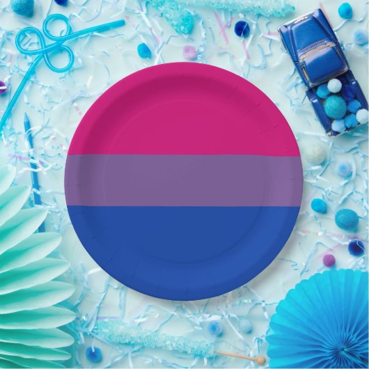 Bisexual Pride Flag Papieren Bordje (Feest)