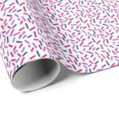 Bisexual Pride Flag Pink Paars Sprinkles Patroon Cadeaupapier (Rol Hoek)