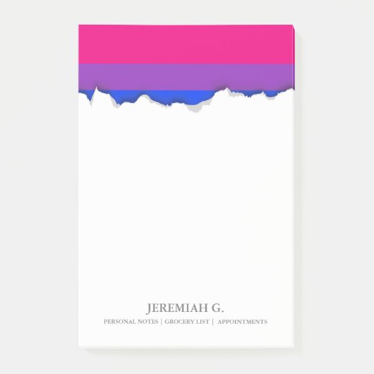 Bisexual Pride Flag Post-it® Notes (Voorkant)
