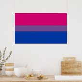 Bisexual Pride Flag Poster (Keuken)
