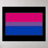 Bisexual Pride Flag Poster (Voorkant)