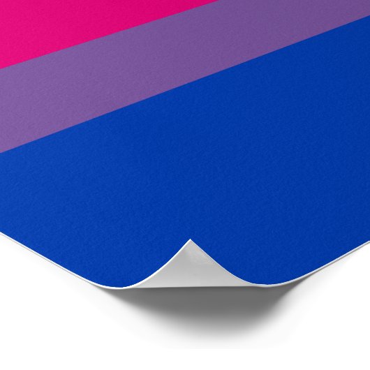 Bisexual Pride Flag Poster (Hoek)