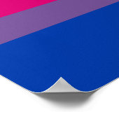 Bisexual Pride Flag Poster (Hoek)
