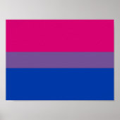 Bisexual Pride Flag Poster (Voorkant)