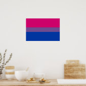 Bisexual Pride Flag Poster (Keuken)