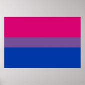 Bisexual Pride Flag Poster (Voorkant)