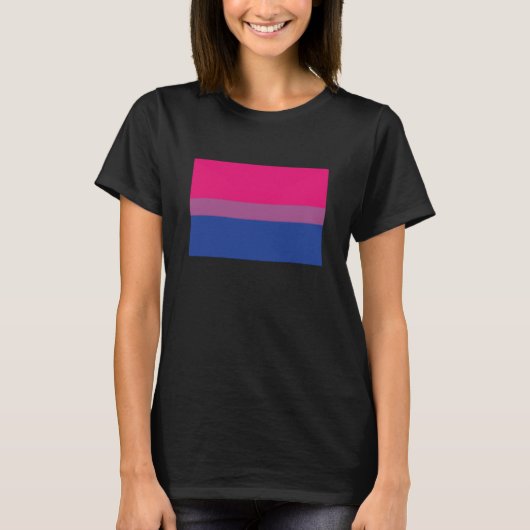 Bisexual Pride Flag Proud Bisexuality Bi Love LGBT T-shirt (Voorkant)