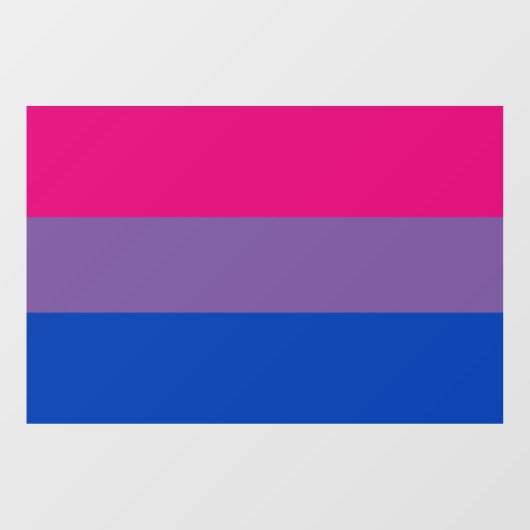 Bisexual Pride Flag Raamsticker (Vel)