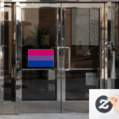Bisexual Pride Flag Raamsticker (Kantoordeur)