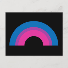 Bisexual Pride Flag Rainbow Briefkaart
