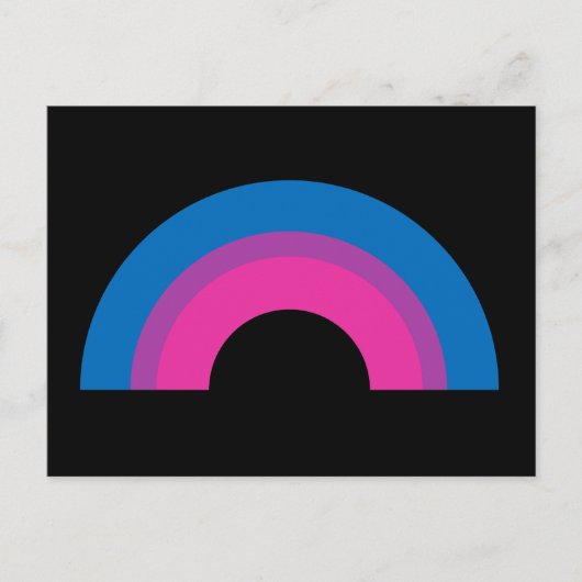 Bisexual Pride Flag Rainbow Briefkaart (Voorkant)