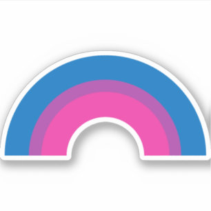 Bisexual Pride Flag Rainbow Sticker
