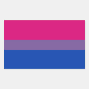 Bisexual Pride Flag Rechthoekige Sticker