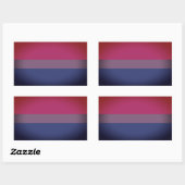Bisexual Pride Flag Rechthoekige Sticker (Vel)