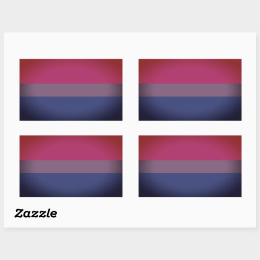 Bisexual Pride Flag Rechthoekige Sticker (Vel)