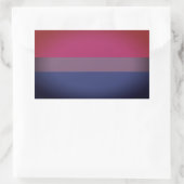 Bisexual Pride Flag Rechthoekige Sticker (Tas)