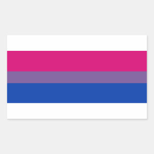 Bisexual Pride Flag Rechthoekige Sticker