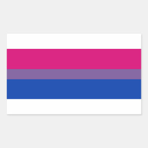 Bisexual Pride Flag Rechthoekige Sticker