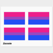 Bisexual Pride Flag Rechthoekige Sticker (Vel)