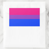 Bisexual Pride Flag Rechthoekige Sticker (Tas)