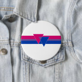 Bisexual Pride Flag Ronde Button 4,0 Cm (In situ)