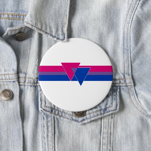 Bisexual Pride Flag Ronde Button 4,0 Cm (In situ)