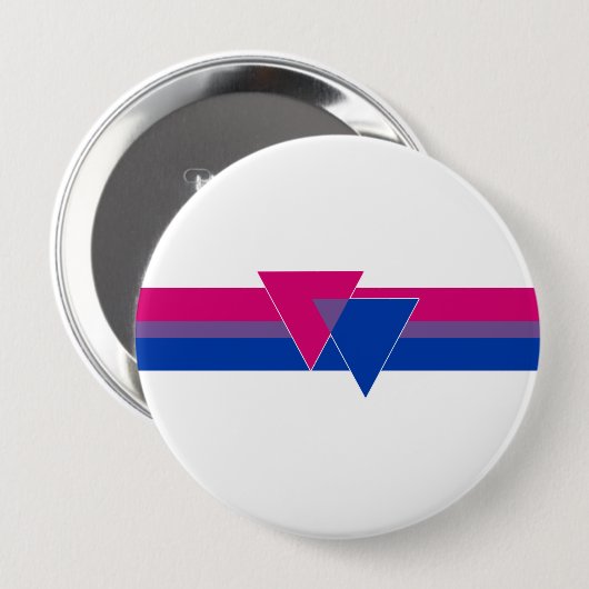 Bisexual Pride Flag Ronde Button 4,0 Cm (Voorkant /achterkant)