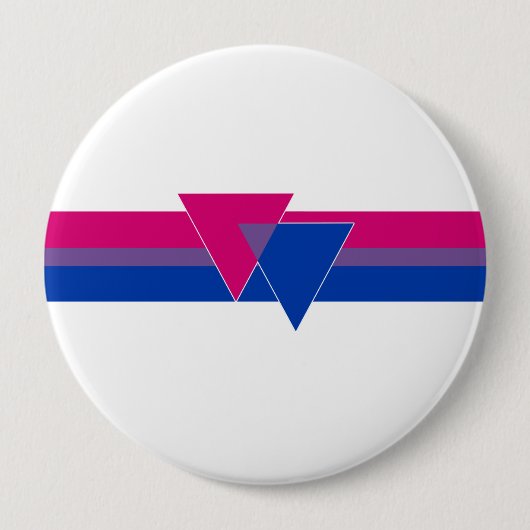 Bisexual Pride Flag Ronde Button 4,0 Cm (Voorkant)