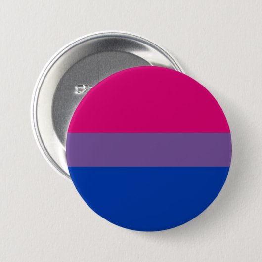 Bisexual Pride Flag Ronde Button 7,6 Cm (Voorkant /achterkant)