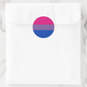 Bisexual Pride Flag Ronde Sticker (Tas)