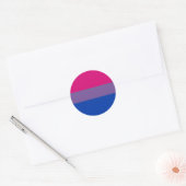 Bisexual Pride Flag Ronde Sticker (Envelop)
