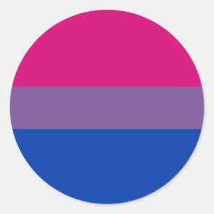 Bisexual Pride Flag Ronde Sticker