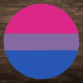 Bisexual Pride Flag Ronde Sticker