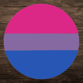 Bisexual Pride Flag Ronde Sticker