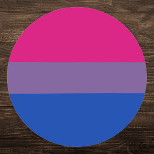Bisexual Pride Flag Ronde Sticker