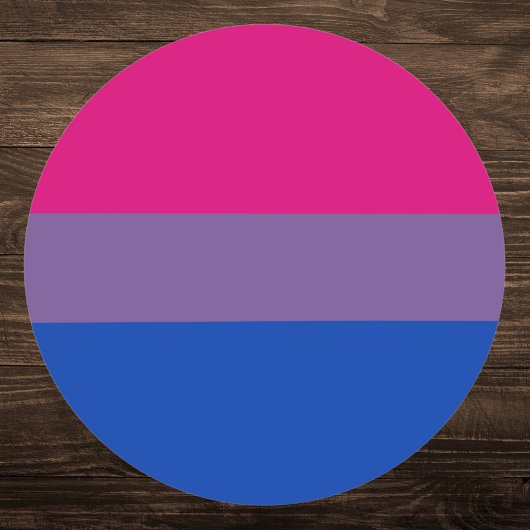 Bisexual Pride Flag Ronde Sticker
