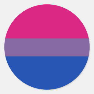 Bisexual Pride Flag Ronde Sticker