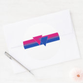 Bisexual Pride Flag Ronde Sticker (Envelop)