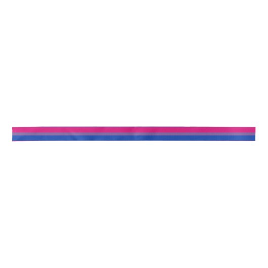 Bisexual Pride Flag Satijnen Lint (Voorkant)