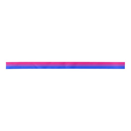 Bisexual Pride Flag Satijnen Lint (Voorkant)