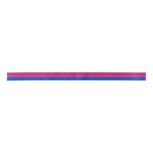 Bisexual Pride Flag Satijnen Lint (Voorkant)