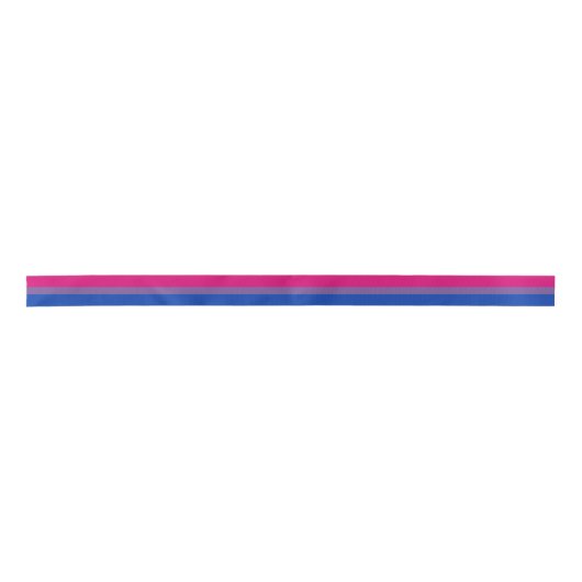 Bisexual Pride Flag Satijnen Lint (Voorkant)
